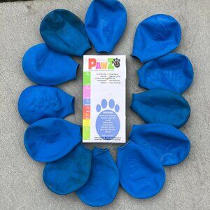 🐾 Pawz Waterproof Rubber Dog Boots - Medium (Blue) - Set of 12
